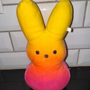 Peeps Yellow-Orange-Pink Bunny Plush